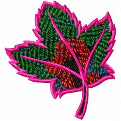 Leaves Embroidery Design 10
